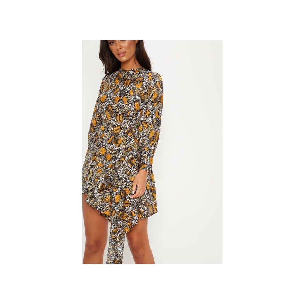 Snake print dress